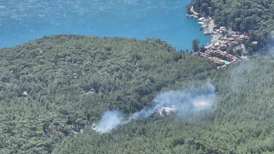 Muğla'da orman yangını: Havadan ve karadan müdahale ediliyor