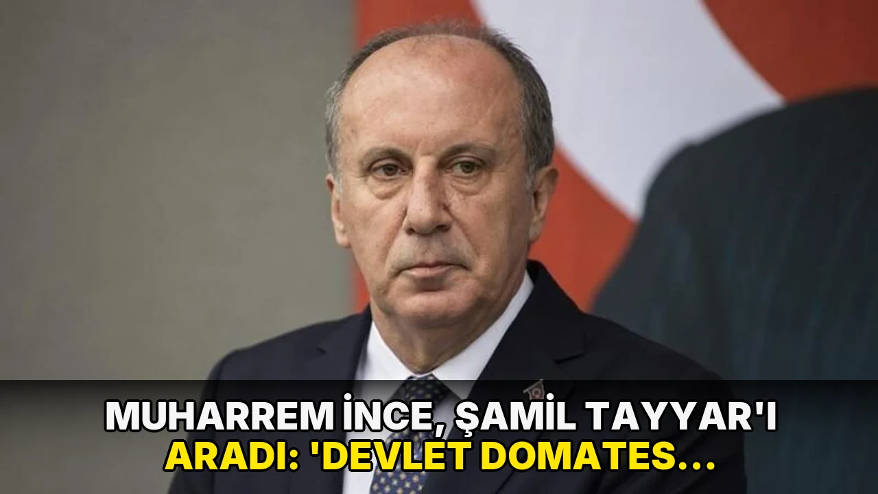 Muharrem İnce, Şamil Tayyar'ı aradı: 'Devlet domates, salatalık satar mı?'