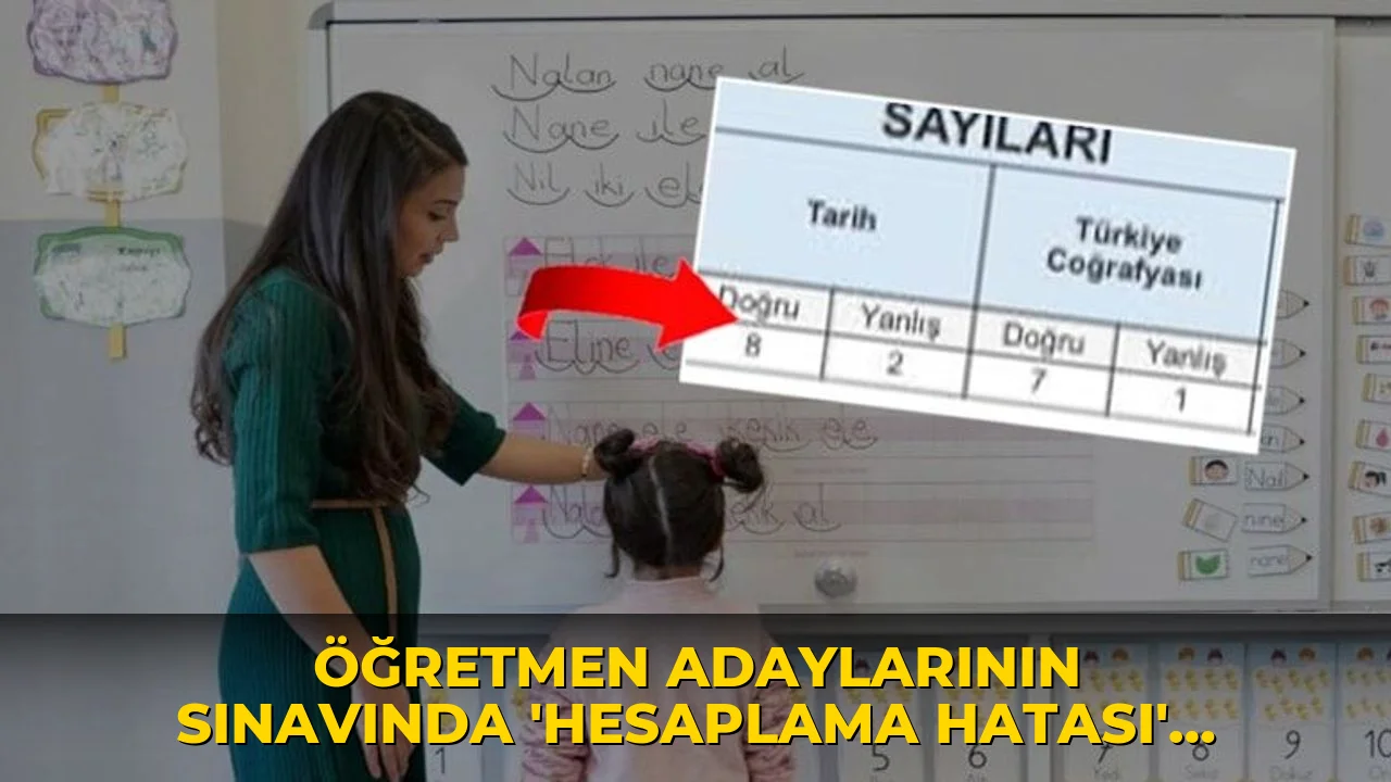 Öğretmen adaylarının sınavında 'hesaplama hatası' iddiası: ÖSYM'den açıklama geldi!