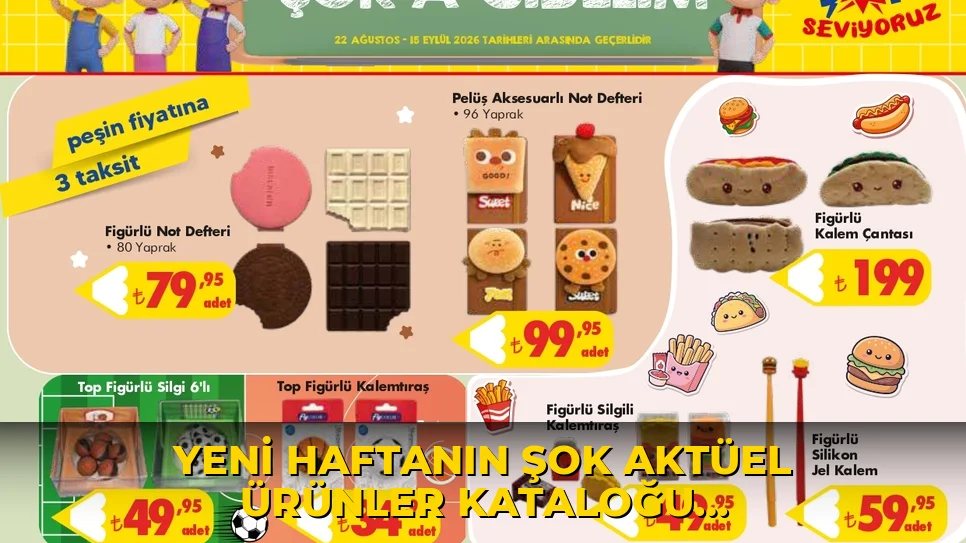 Yeni haftanın ŞOK Aktüel ürünler kataloğu yayımlandı!