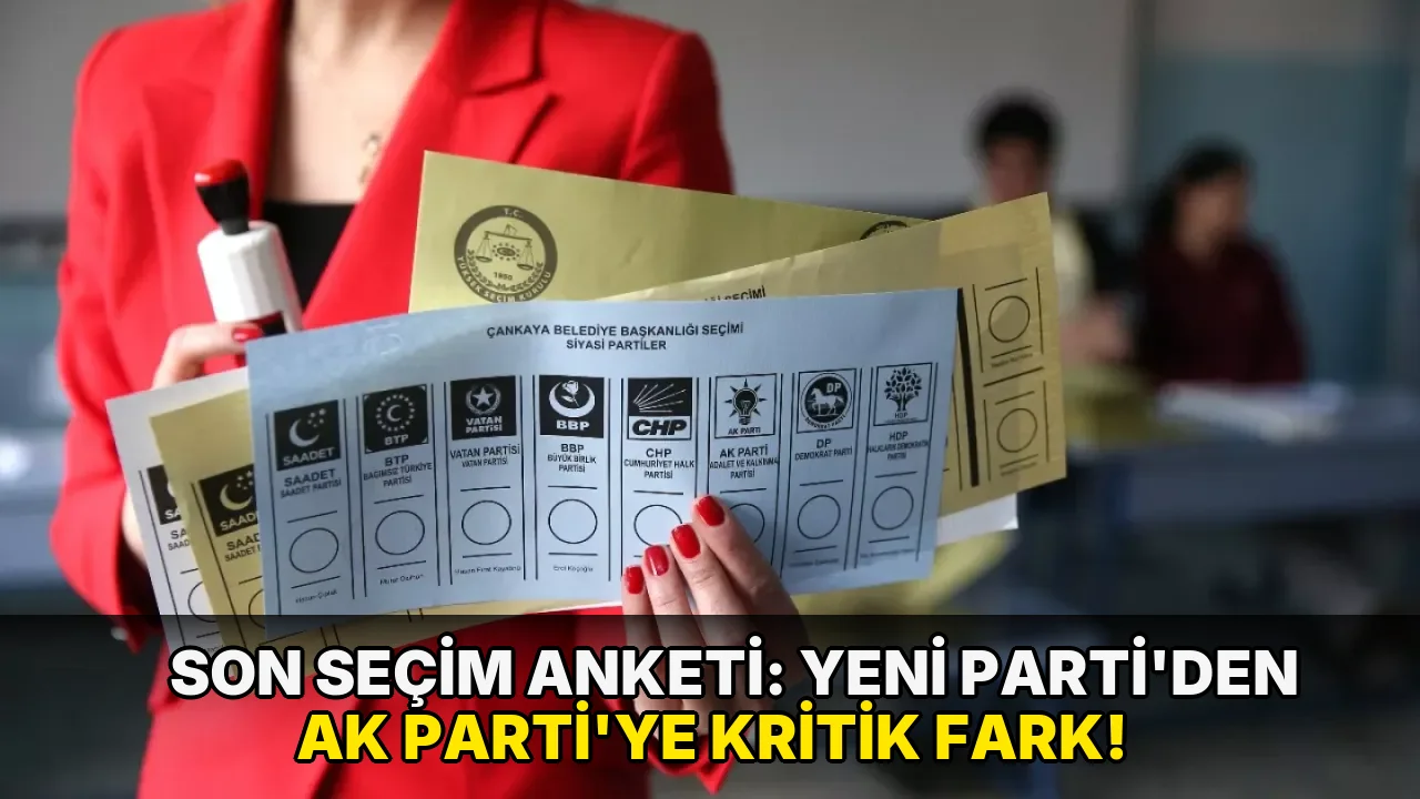 Son seçim anketi: Yeni Parti’den AK Parti’ye kritik fark! | Haber Sunum