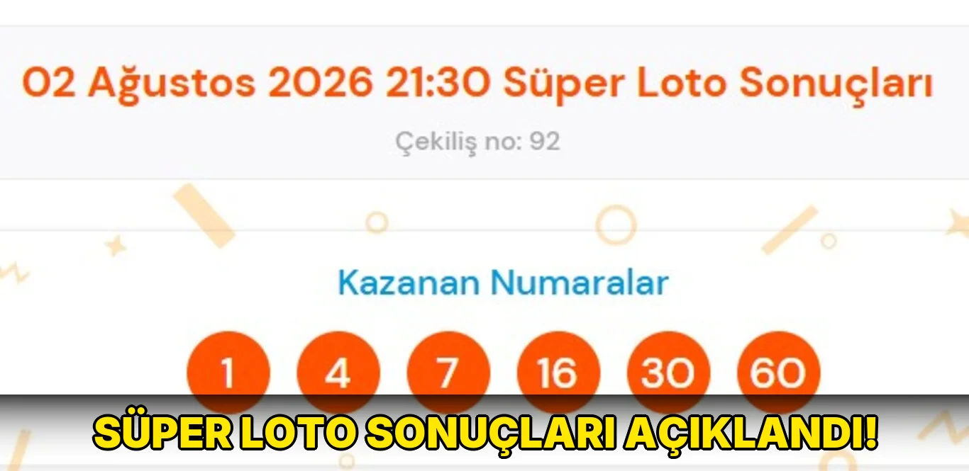 Süper Loto sonuçları açıklandı!
