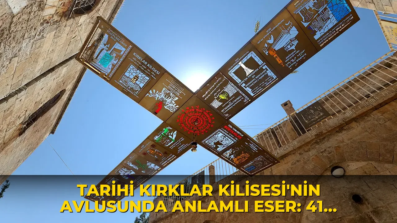 Tarihi Kırklar Kilisesi'nin avlusunda anlamlı eser: 41 yıl hizmet veren din adamı için 'vefa anıtı' yapıldı