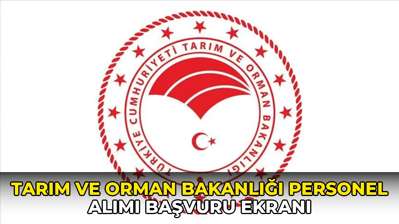 Tarım ve Orman Bakanlığı personel alımı başvuru ekranı