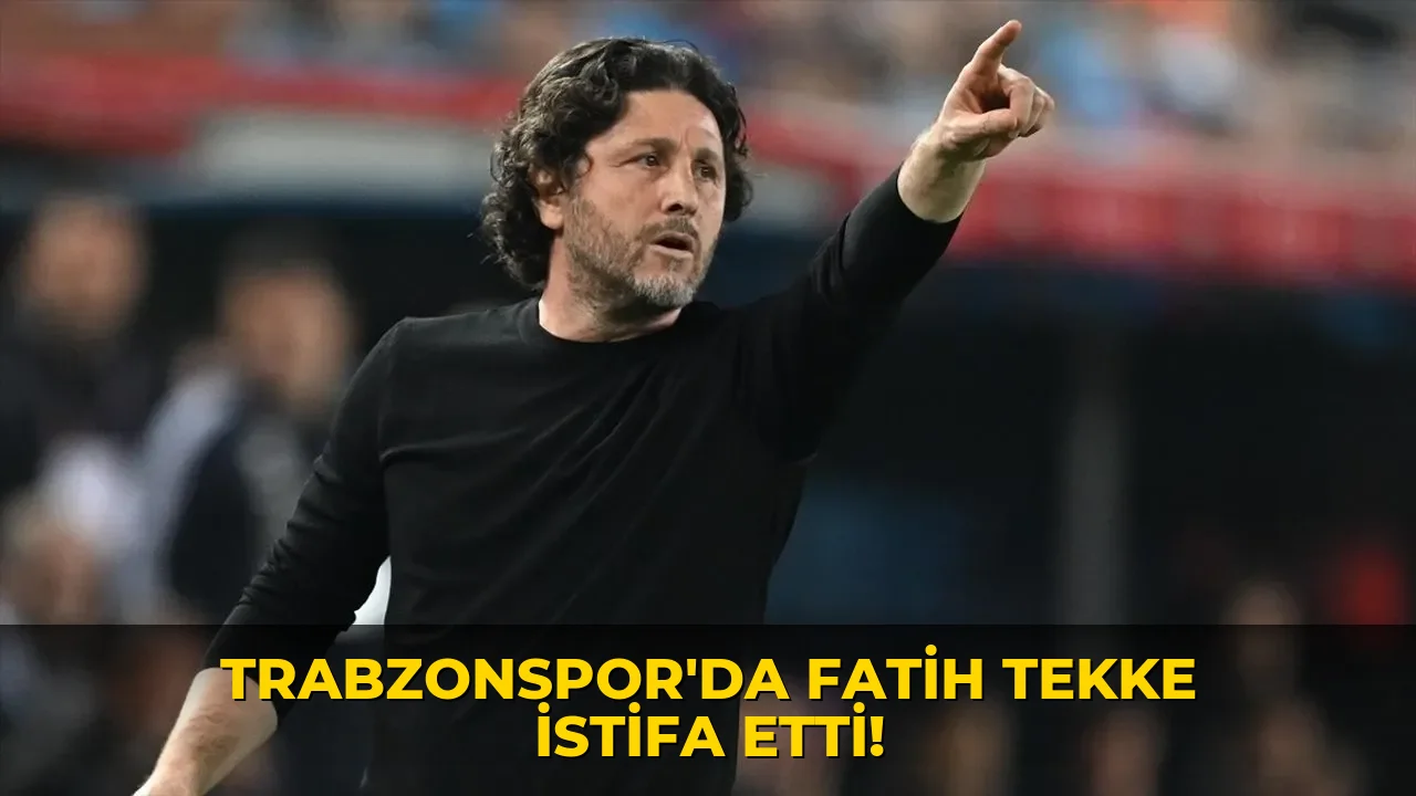 Trabzonspor’da Fatih Tekke istifa etti!
