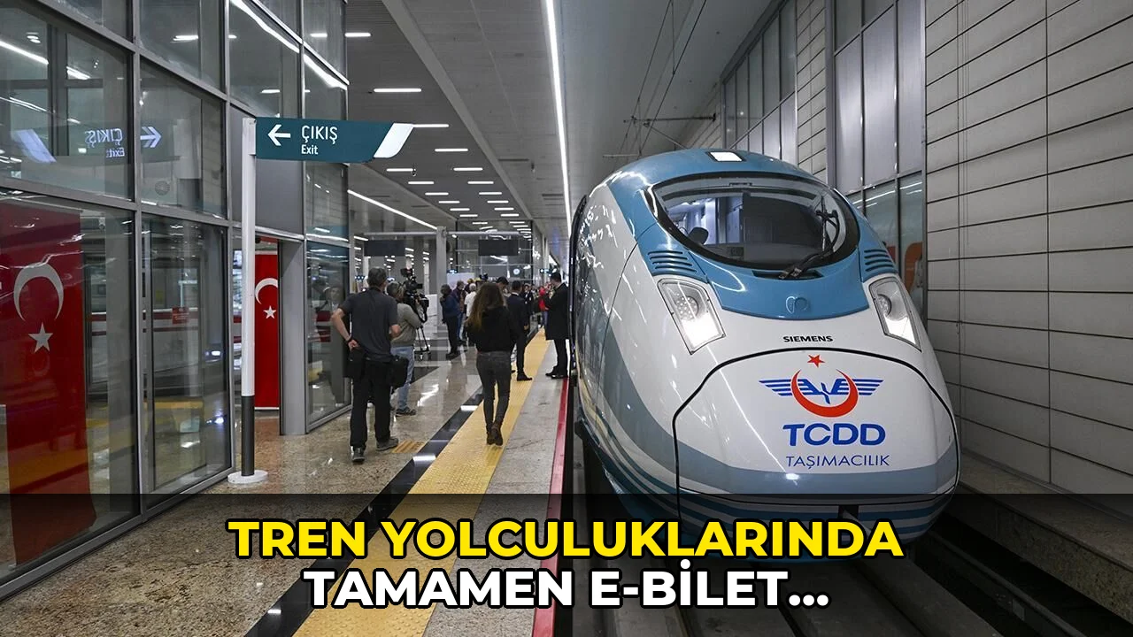 Tren yolculuklarında tamamen e-bilet uygulamasına geçilecek: Tarih belli oldu