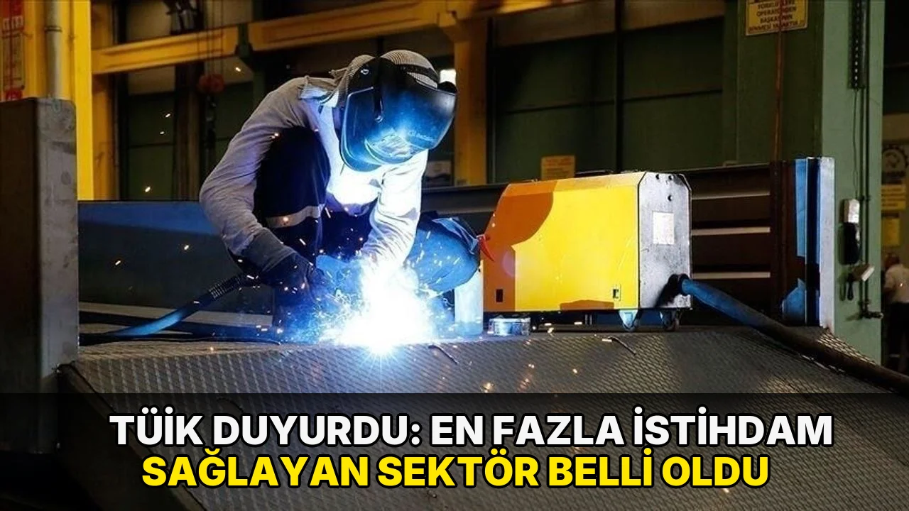TÜİK duyurdu: En fazla istihdam sağlayan sektör belli oldu