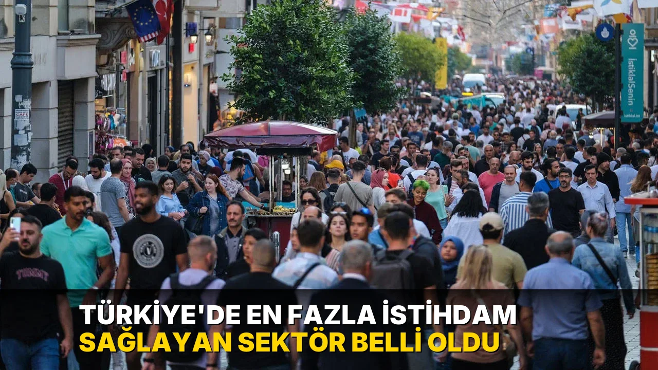 Türkiye’de en fazla istihdam sağlayan sektör belli oldu
