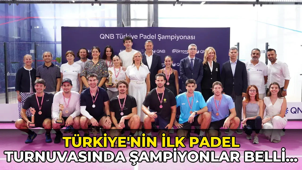 Türkiye’nin ilk padel turnuvasında şampiyonlar belli oldu