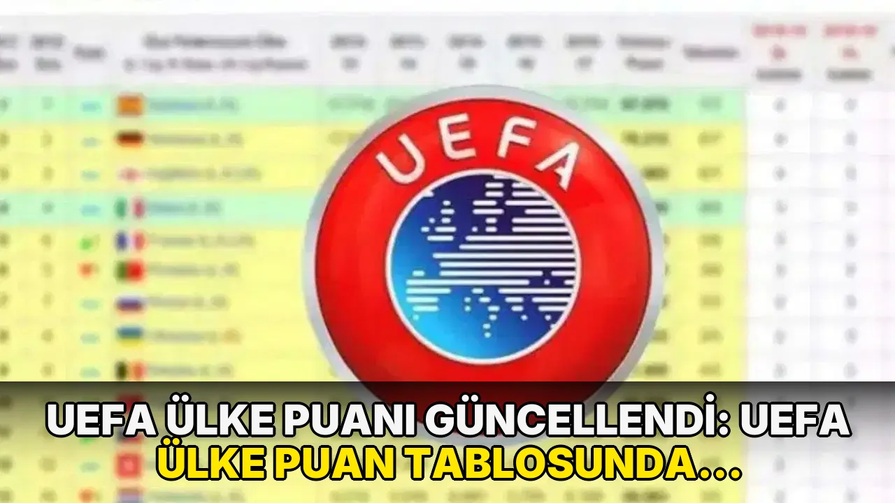 UEFA ülke puanı güncellendi: UEFA ülke puan tablosunda Türkiye'nin puanı kaç?
