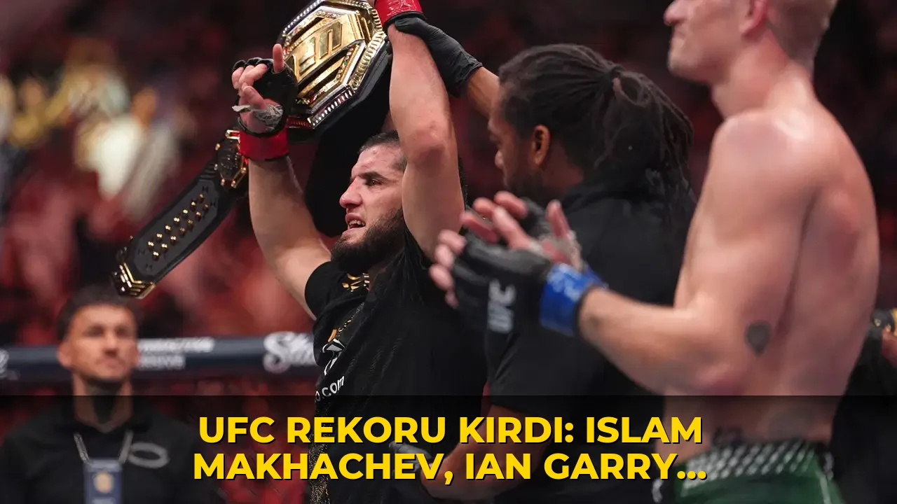 UFC rekoru kırdı: Islam Makhachev, Ian Garry karşısında kemerini korudu
