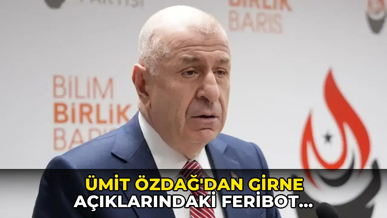 Ümit Özdağ'dan Girne açıklarındaki feribot kazasına ilişkin başsağlığı mesajı