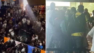 Ünlü rapçinin konserinde kavga: Tekme ve yumruklar havada uçuştu!