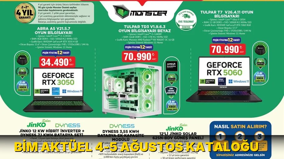 Yeni ayda yeni fırsatlar! BİM aktüel kataloğu yayımlandı: İşte BİM aktüel 4-5 Ağustos kataloğu indirimli ürün listesi