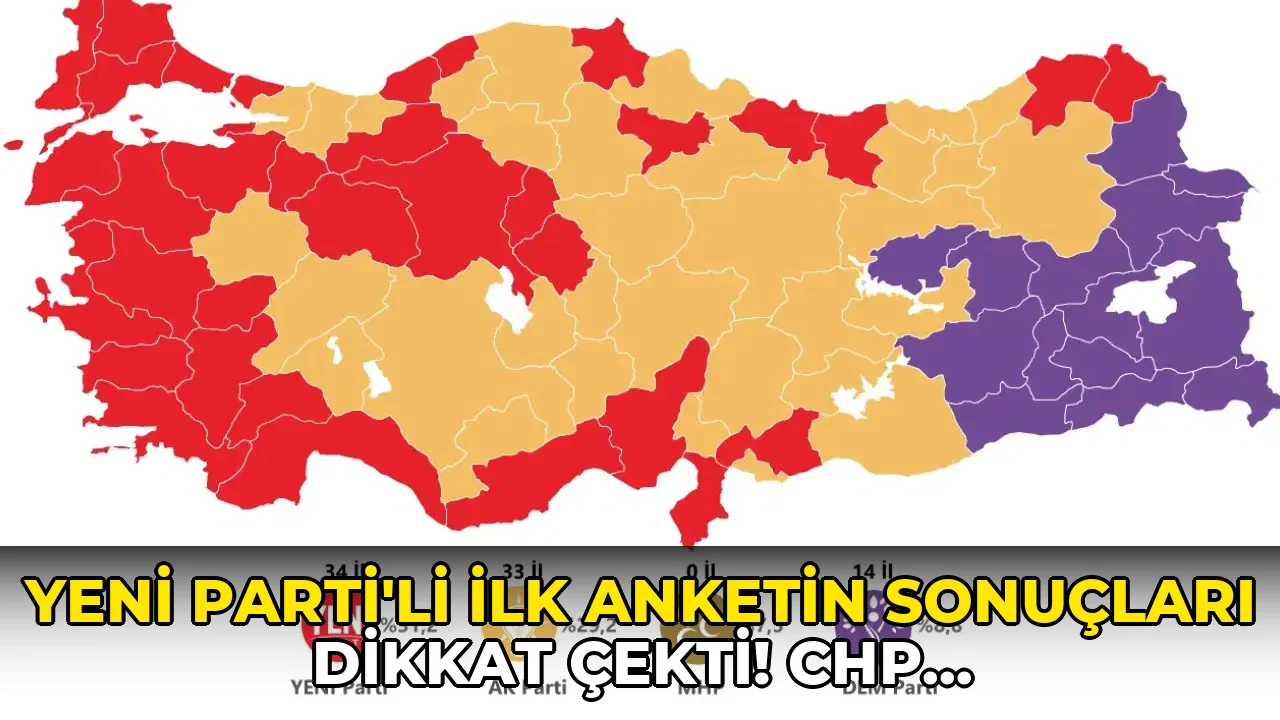 YENİ Parti'li ilk anketin sonuçları dikkat çekti! CHP Baraj altı kaldı…