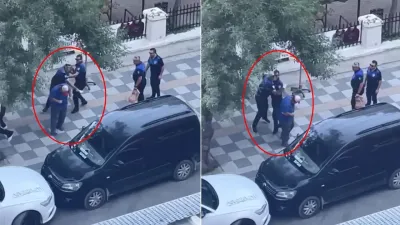 Zabıta, engelli pamuk şeker satıcısını darbetti!