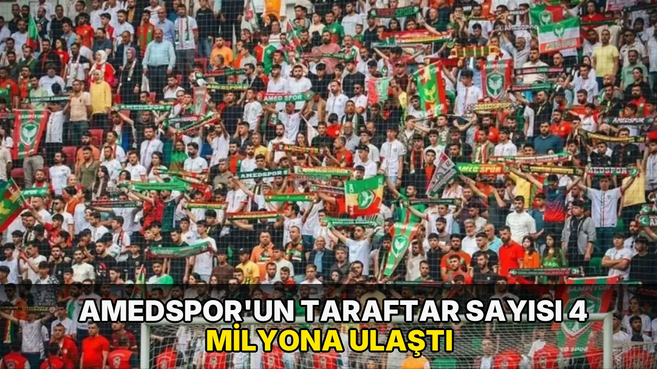 Amedspor’un taraftar sayısı 4 milyona ulaştı