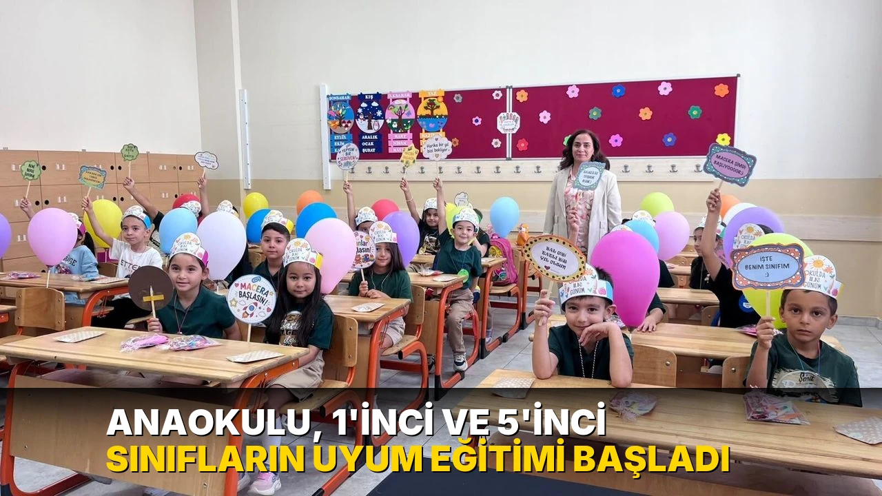 Anaokulu, 1'inci ve 5'inci sınıfların uyum eğitimi başladı