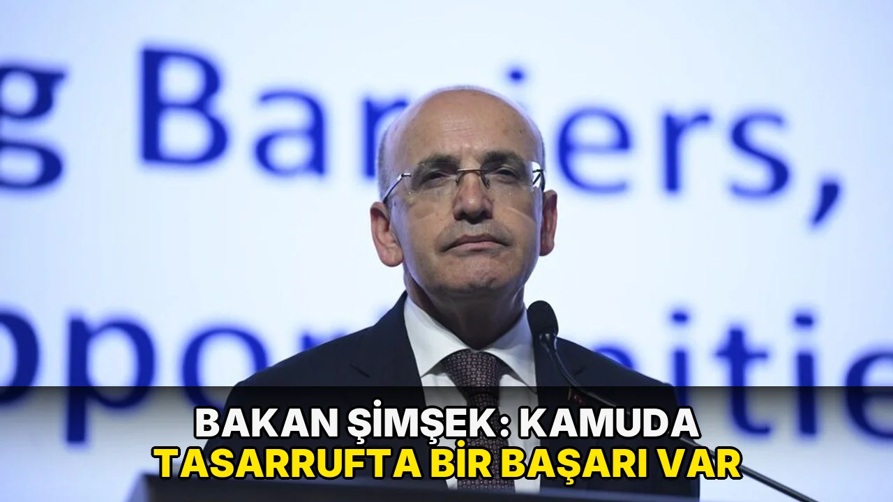 Bakan Şimşek: Kamuda tasarrufta bir başarı var