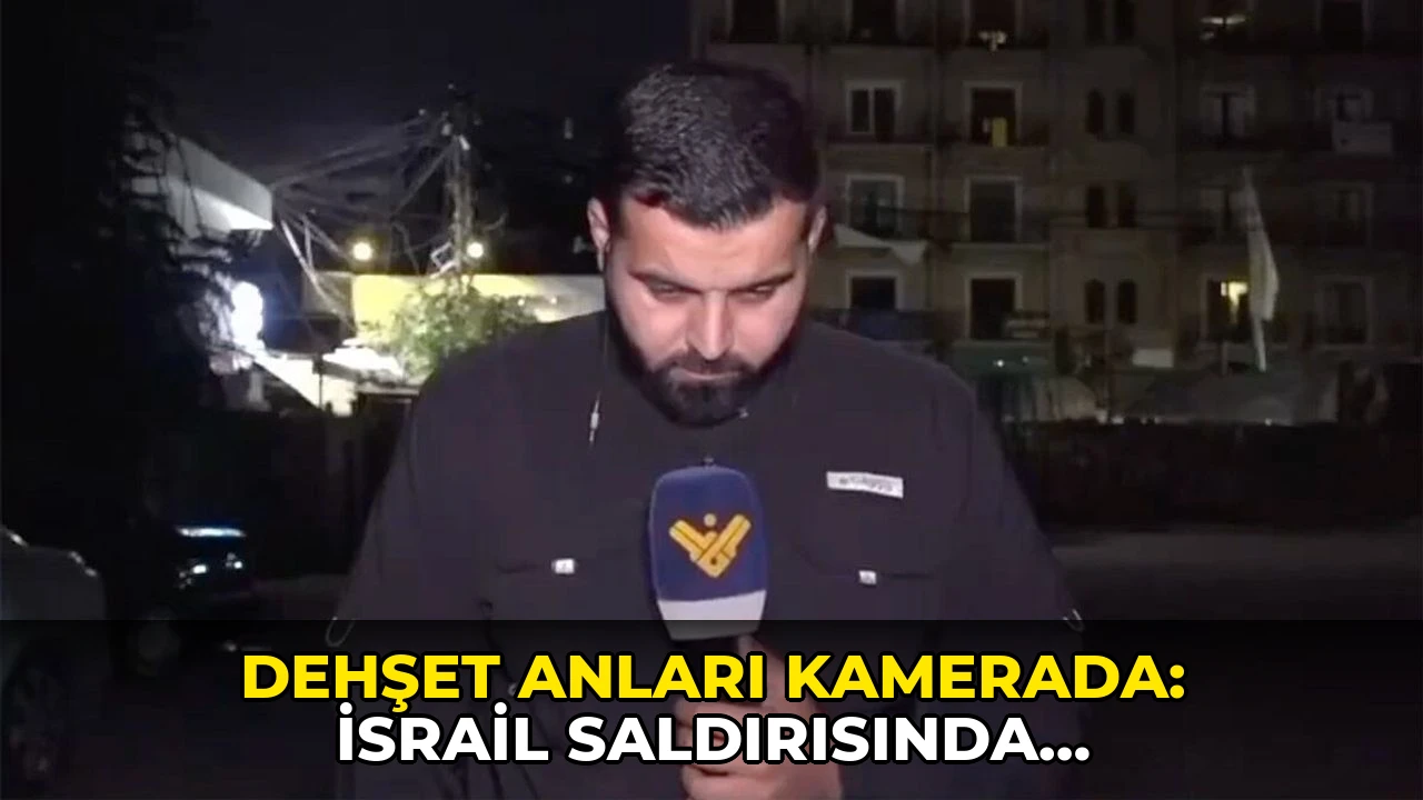 Dehşet anları kamerada: İsrail saldırısında gazeteciler ölümden döndü