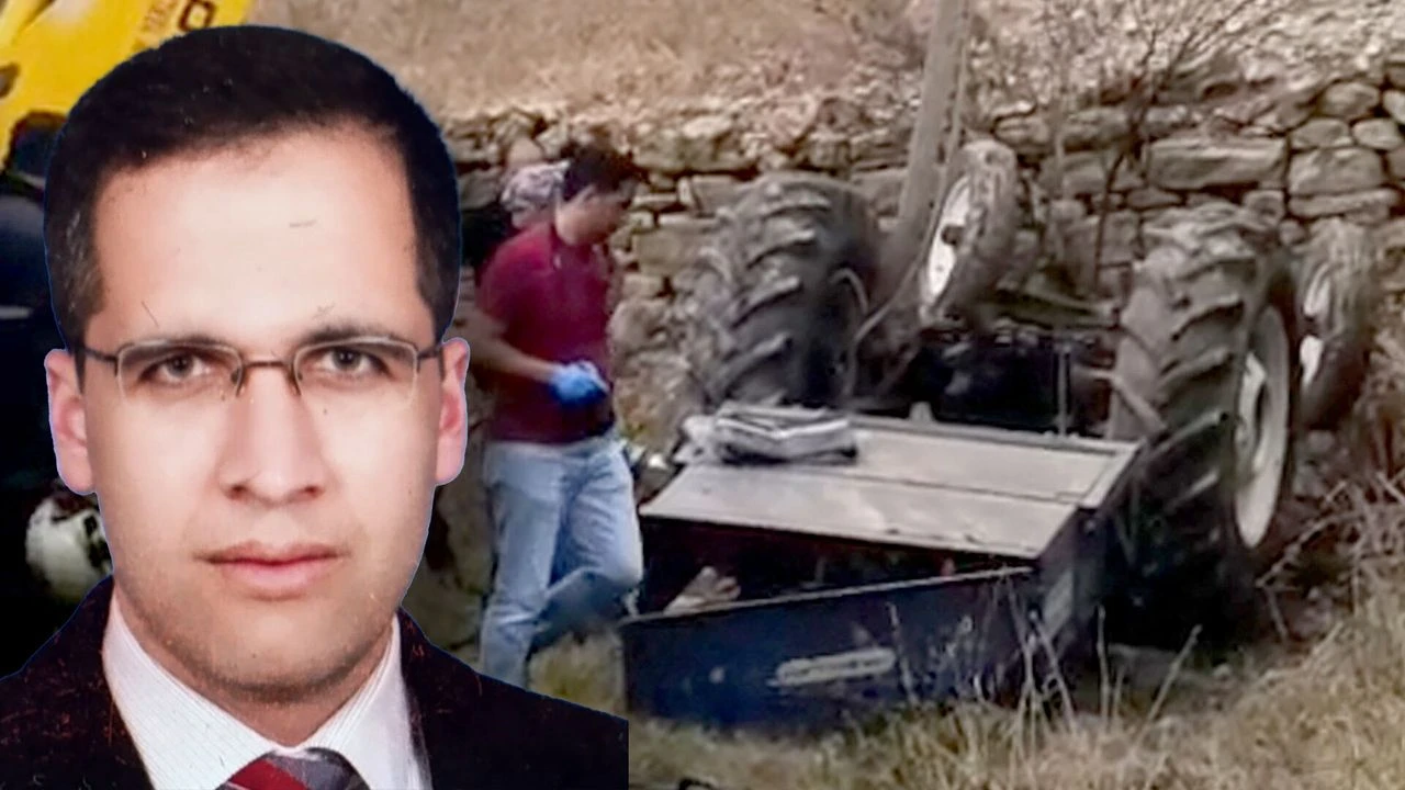 Devrilen traktörün altında kalan öğretmen hayatını kaybetti