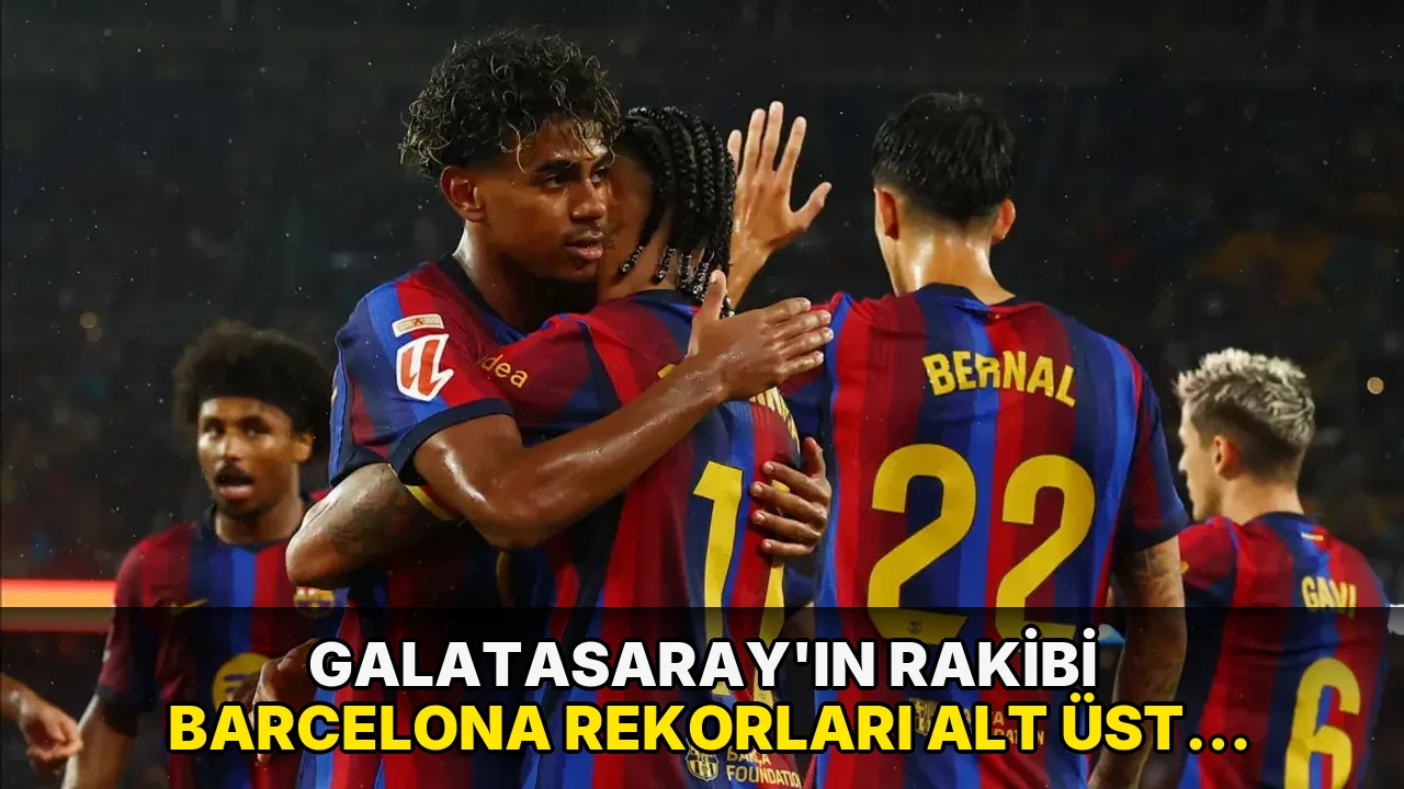 Galatasaray'ın rakibi Barcelona rekorları alt üst etti: 6 maçta 28 gol!