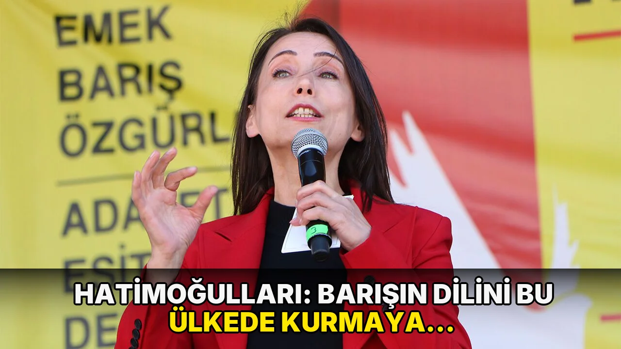 Hatimoğulları: Barışın dilini bu ülkede kurmaya ihtiyacımız var