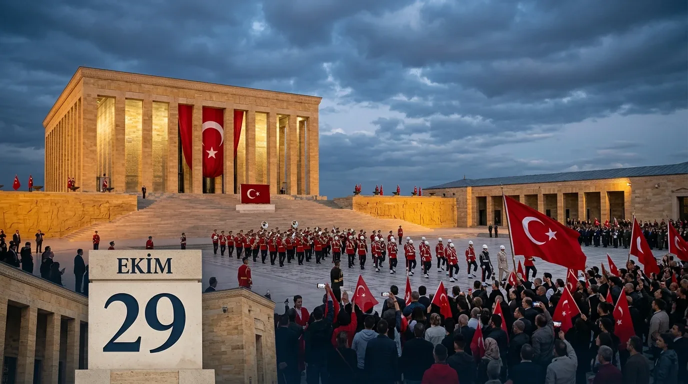 28 Ekim 2026 yarım gün mü?Cumhuriyet Bayramı'nın arifesi olan 28 Ekim 2026 Çarşamba günü yarım gün tatil olacak. Kanun kapsamında 28 Ekim günü saat 13.00'ten itibaren resmi tatil başlayacak.Dolayısıyla 28 Ekim Çarşamba günü sabah saatlerinde çalışma ve eğitim faaliyetleri devam ederken, saat 13.00'ten sonra Cumhuriyet Bayramı tatili başlayacak.