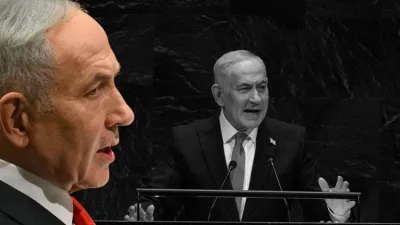 Netanyahu'nun BM'deki şovu boş salona oynadı