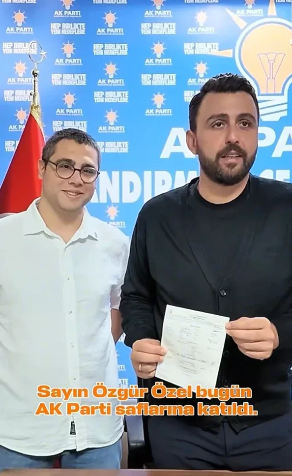 Özgür Özel Ak Partiye Katıldı