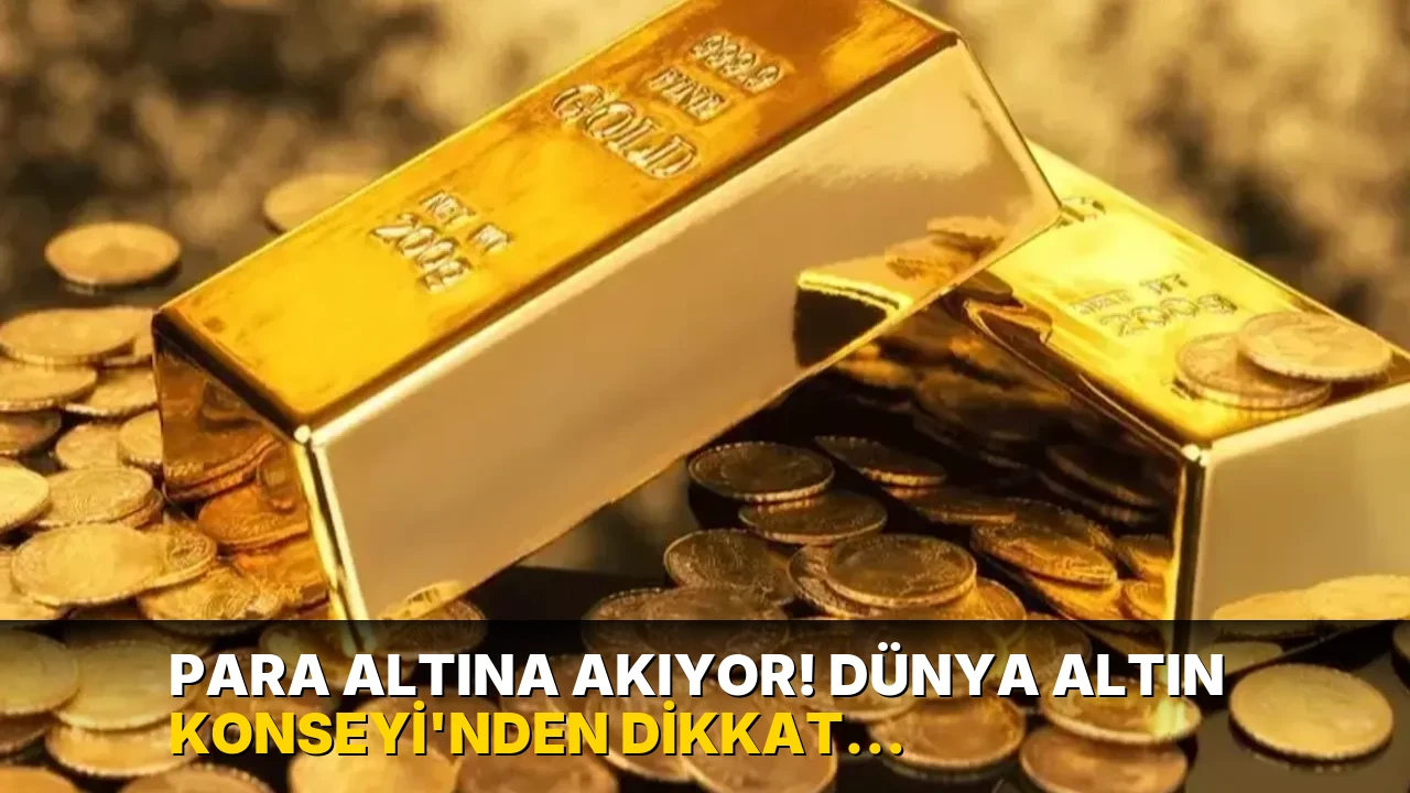 Para altına akıyor! Dünya Altın Konseyi'nden dikkat çeken veri