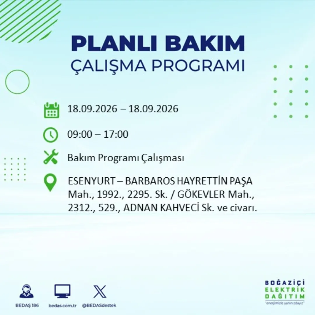 Esenyurt elektrik kesintisi: Barbaros Hayrettin Paşa mahallesi