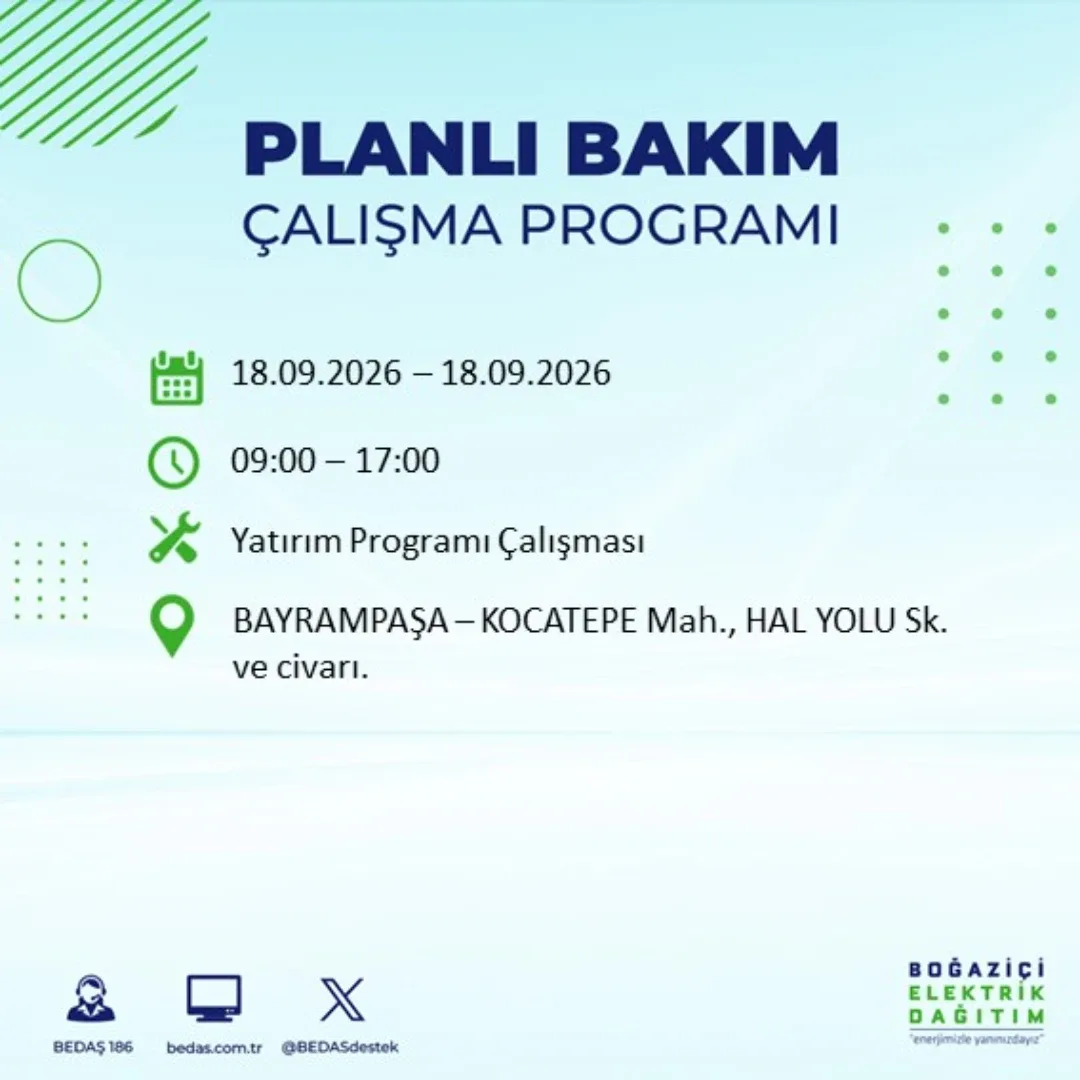 Bayrampaşa elektrik kesintisi: Kocatepe mahallesi
