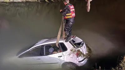 Tokat'ta otomobil sulama kanalına uçtu: 2 ölü
