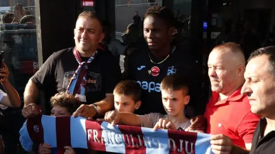 Trabzonspor’un yeni transferi Franculino Dju, şehre geldi