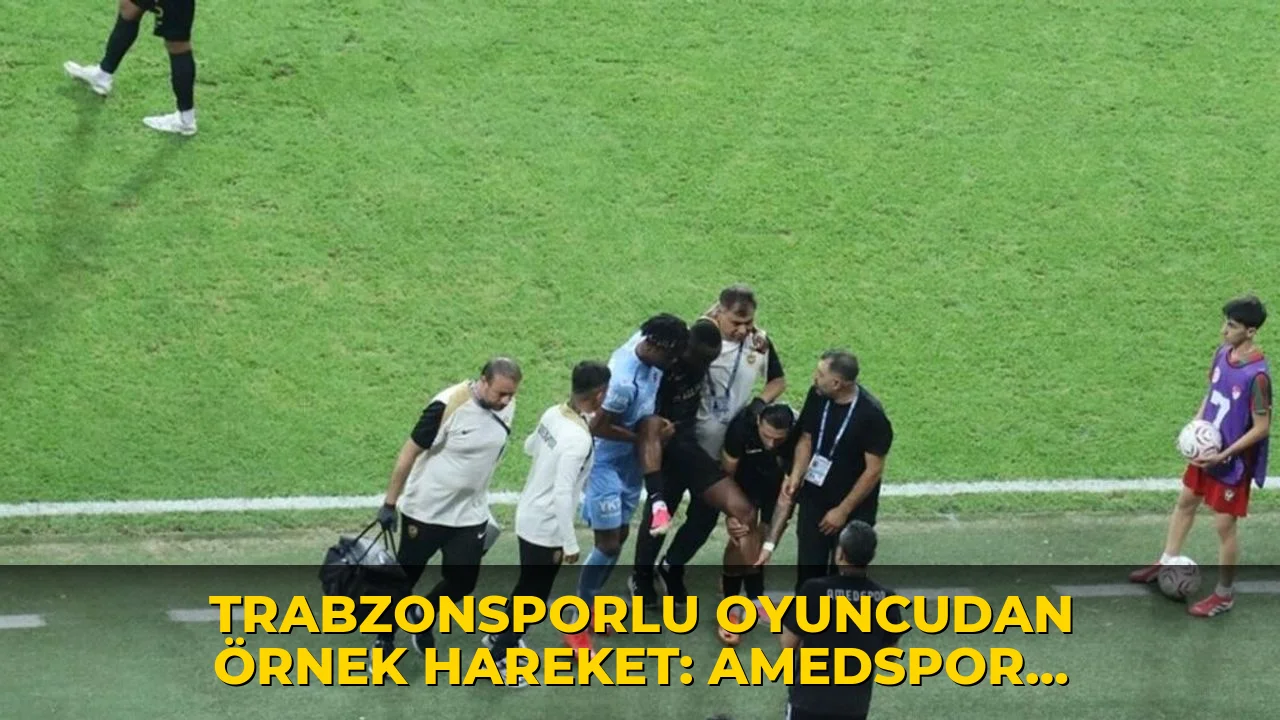 Trabzonsporlu oyuncudan örnek hareket: Amedspor taraftarından büyük alkış aldı