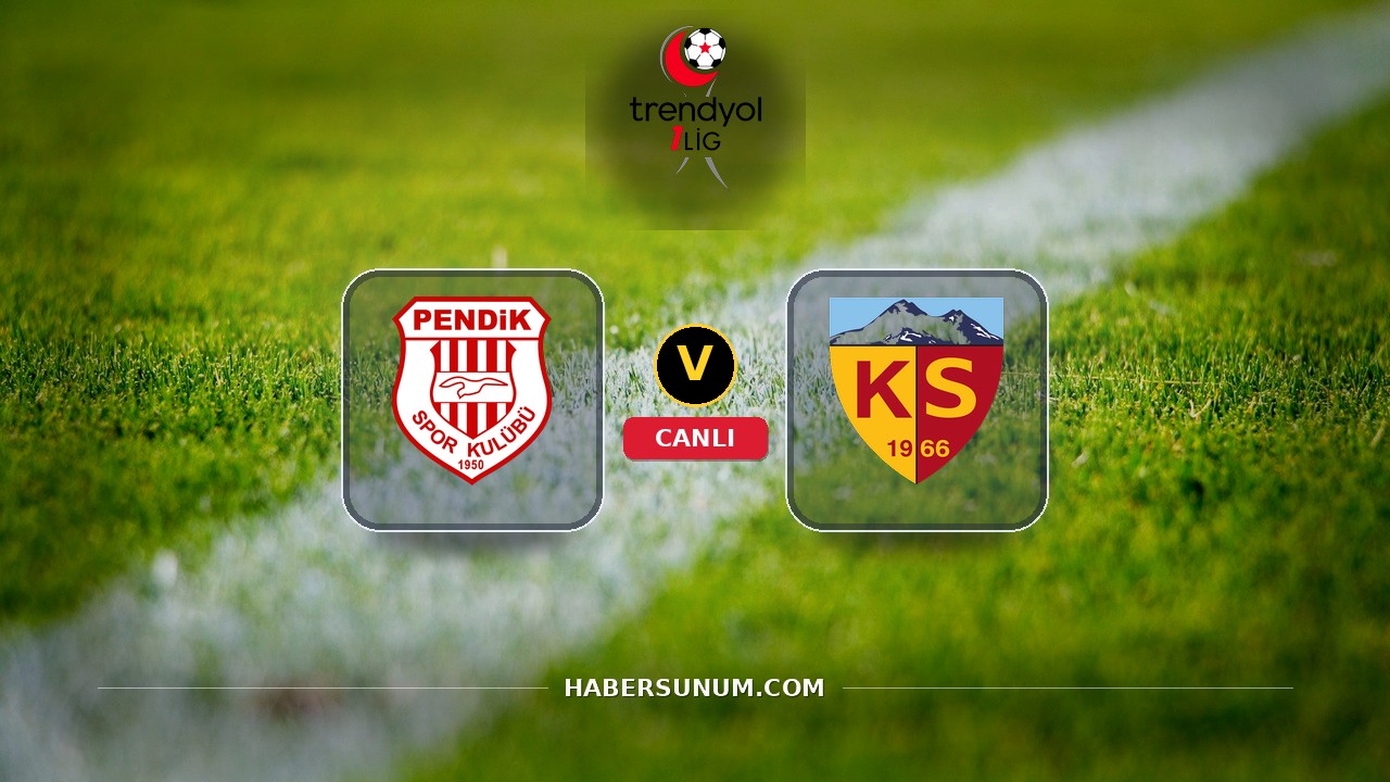 Pendikspor - Kayserispor maçı ne zaman, saat kaçta, hangi kanalda? Canlı izle