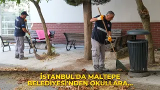 İstanbul'da Maltepe Belediyesi'nden okullara temizlik desteği
