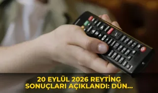 20 Eylül 2026 reyting sonuçları açıklandı: Dün akşam kim birinci oldu? Daha 17, Teşkilat, MasterChef sıralaması