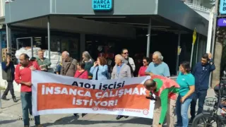 A 101 işçilerinden 'su hakkı, oturma hakkı ve yemek hakkı' için eylem