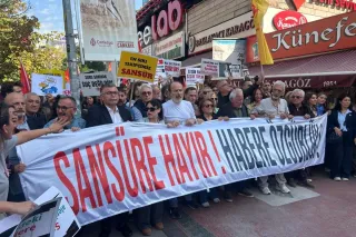 Ankara'da basın ve meslek örgütleri sokakta: 'Susturulan haber alma hakkıdır'