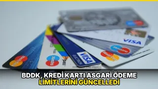 BDDK, kredi kartı asgari ödeme limitlerini güncelledi