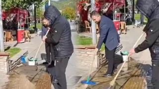 Erbakan'dan DEM Parti'nin açıklama yaptığı alanı sirkeli suyla yıkayan teşkilata uyarı