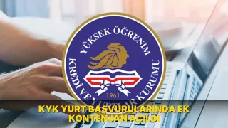 KYK yurt başvurularında ek kontenjan açıldı
