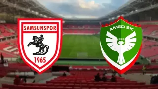 Samsunspor - Amedspor karşılaşmasında ilk 11'ler belli oldu!
