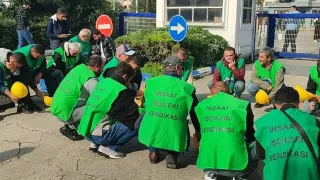 Silivri'de ücret ve hak gaspına uğrayan 70 işçi, eyleme başladı