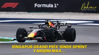 Singapur Grand Prix'sinde sprint yarışını Max Verstappen kazandı