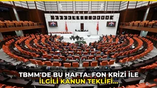 TBMM'de bu hafta: Fon krizi ile ilgili kanun teklifi görüşülecek