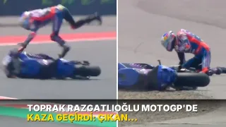 Toprak Razgatlıoğlu MotoGP'de kaza geçirdi: Çıkan omzunu kendi yerine taktı