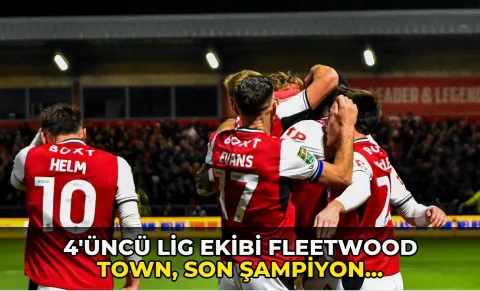 4'üncü lig ekibi Fleetwood Town, son şampiyon Arsenal'i kupadan eledi
